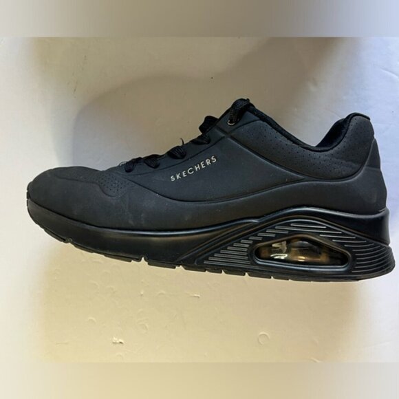 Skechers Men’s Black Athletic Sneakers Size 10 (EU 40) Air Cooled Memory Foam - Picture 7 of 16